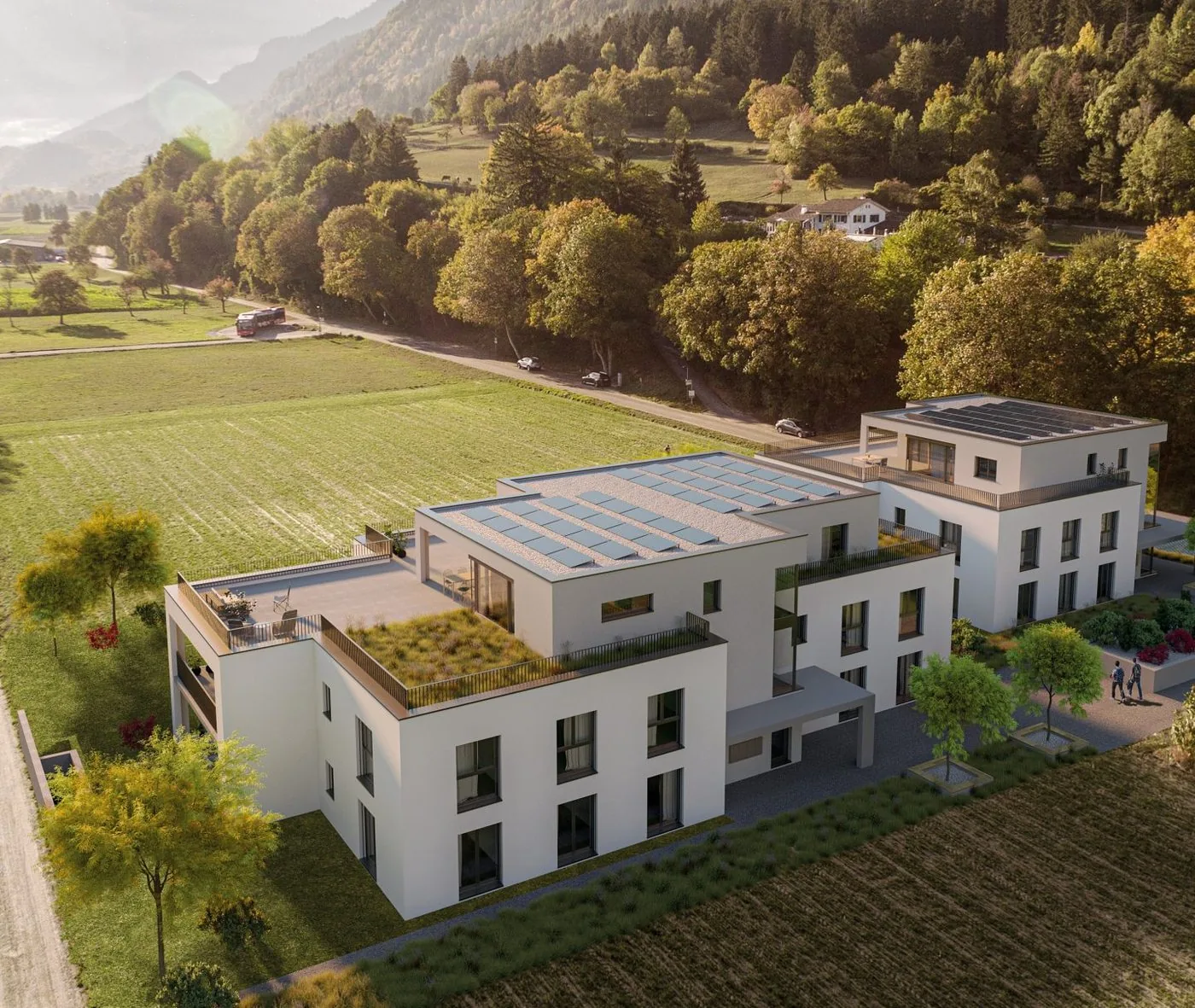 2 MFH «Oba Damm» — Referenzprojekt von Giovanoli Gebäudetechnik