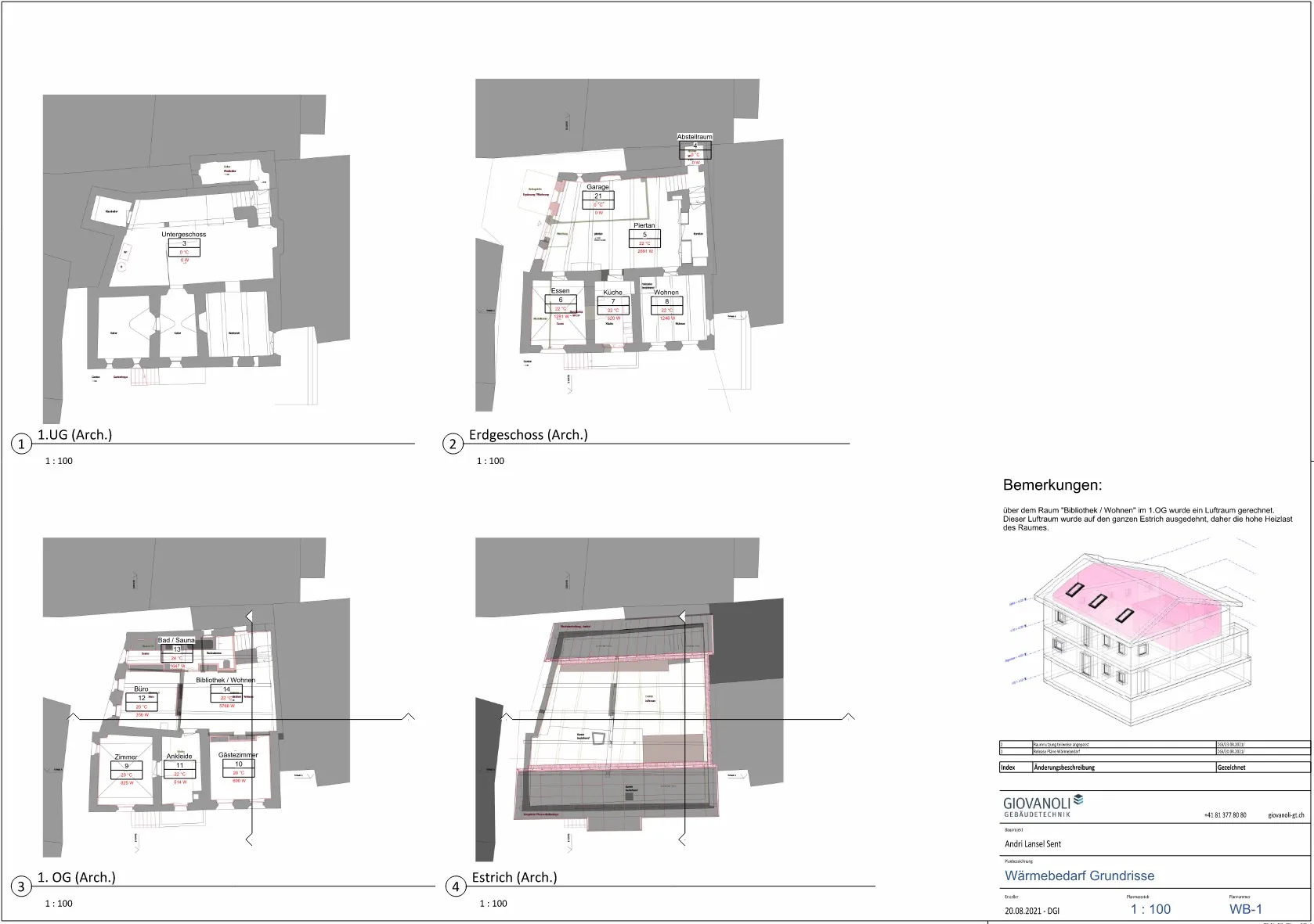 Altes Engadinerhaus — Referenzprojekt von Giovanoli Gebäudetechnik